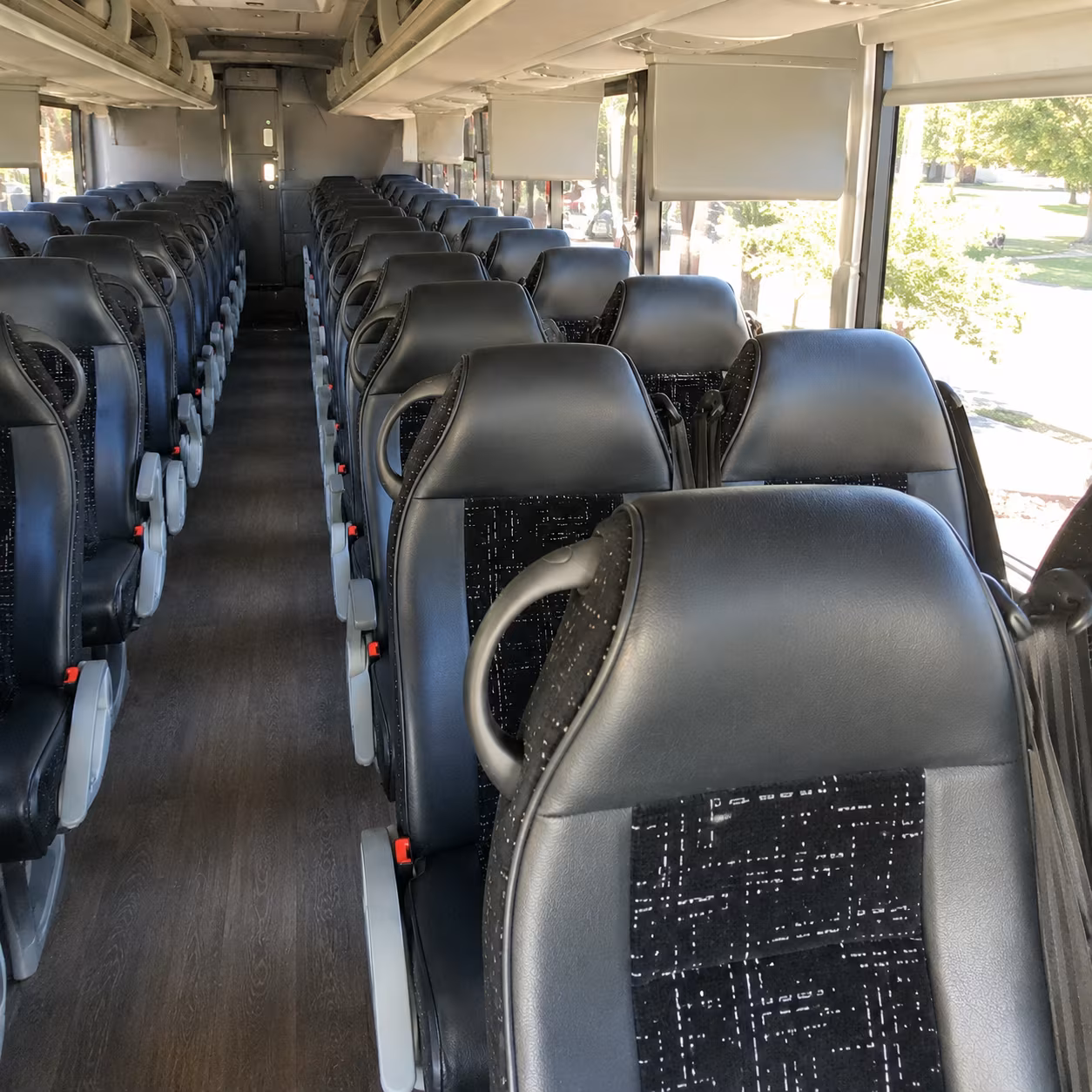 bowling green charter bus rental interior