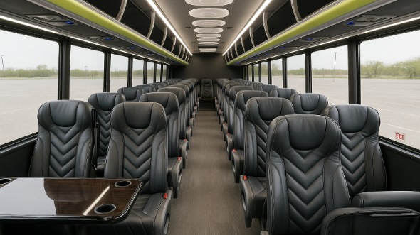 Interior of Charter Bus Company Bowling Green's 15 Passenger Minibus in Bowling Green