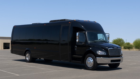 Exterior of Charter Bus Company Bowling Green's 20 Passenger Mini bus in Bowling Green
