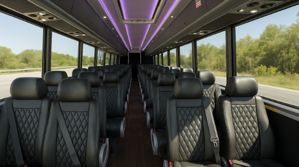 Interior of Charter Bus Company Owensboro's 20 Passenger Mini bus in Owensboro
