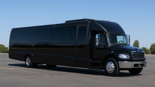 Exterior of Charter Bus Company Bowling Green's 25 Passenger Mini bus in Bowling Green