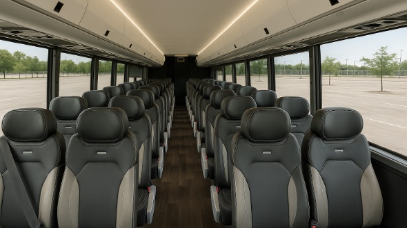 Interior of Charter Bus Company Bowling Green's 28 Passenger Mini bus in Bowling Green