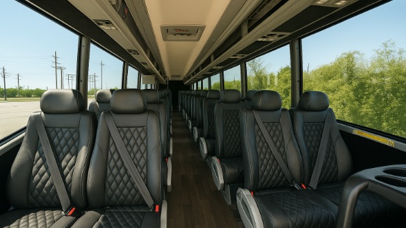 Interior of Charter Bus Company Bowling Green's 30 Passenger Minibus in Bowling Green