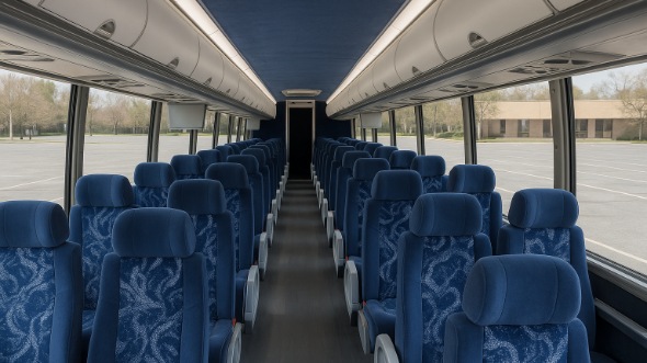 Interior of Charter Bus Company Bowling Green's 50 Passenger Charter Bus in Bowling Green