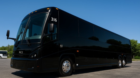 Exterior of Charter Bus Company Bowling Green's 54 Passenger Charter Bus in Bowling Green