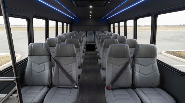 bowling green 18 passenger minibus inside