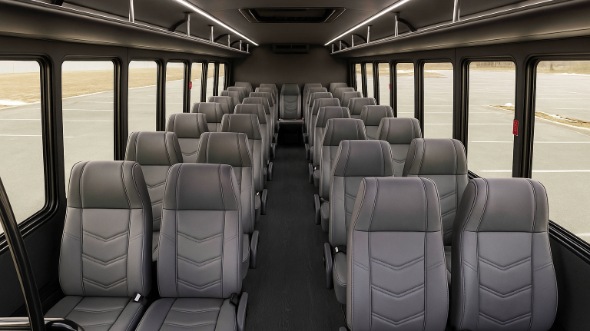 bowling green 25 passenger minibus inside