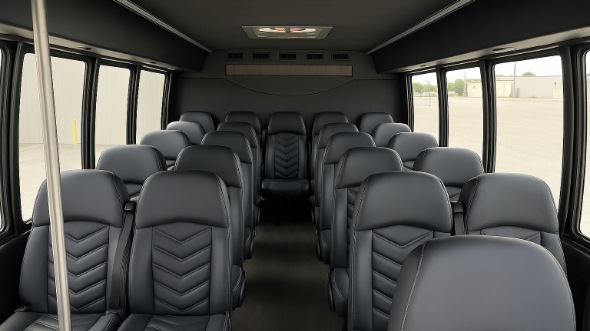bowling green 28 passenger minibus inside