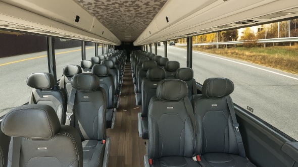 bowling green 35 passenger minibus inside