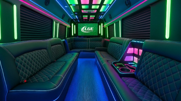 bowling green party bus rental inside