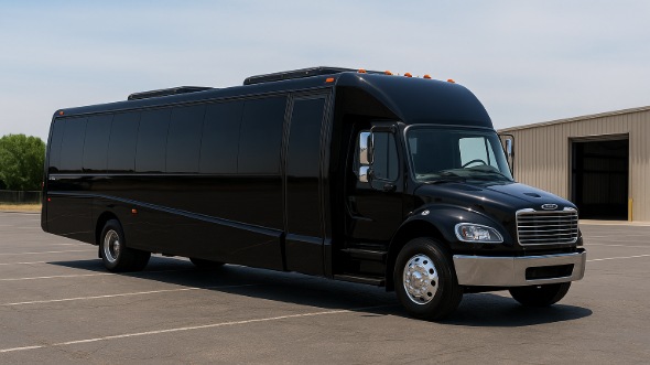 Exterior of Charter Bus Company Bowling Green's Party Bus in Bowling Green