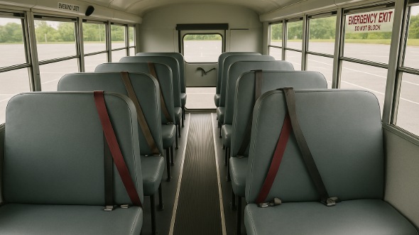 Interior of Charter Bus Company Bowling Green's School Bus in Bowling Green